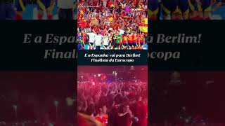 E foi assim que a torcida espanhola viveu a classificação para grande final da Euro 2024 👀 shorts [upl. by Hellman]