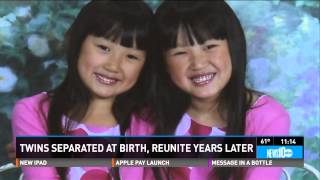 Twins from China separated at birth are reunited years later [upl. by Hokanson]