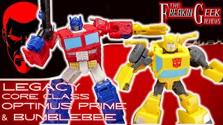 Legacy Core OPTIMUS PRIME amp BUMBLEBEE EmGos Transformers Reviews N Stuff [upl. by Yancy769]