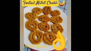 Foxtail Millet Chakli diwalispecial milletrecipes healthy diwalifood [upl. by Stephenie]