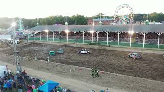 Lake County fairgrounds Indiana 6 cylinder demolition Derby 1 of 2 of 2024 [upl. by Aruat]