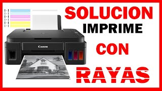 SOLUCIÓN IMPRESORA IMPRIME RAYADOTODOS LOS MODELOS DE IMPRESORA CANON SERIE GHP [upl. by Dor509]