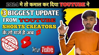 2024 YOUTUBE 3 BIGGEST UPDATE FOR CREATORS  techpoint techpointx [upl. by Akeber72]