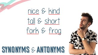 SYNONYMS amp ANTONYMS  English Lesson [upl. by Dodwell959]