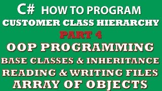 C Programming Challenge Customer Classes Part 4 inheritance C OOP object arrays Properties [upl. by Nillok385]