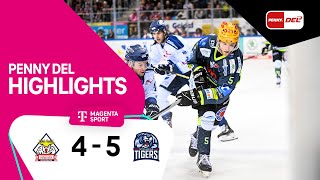 Pinguins Bremerhaven  Straubing Tigers  Highlights PENNY DEL 2223 [upl. by Aseretairam]