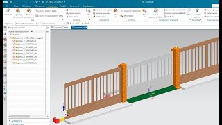 DEMO  Siemens NX MDC DigitalTwin di un prototipo di cancello automatico a scorrimento didattico [upl. by Berny]