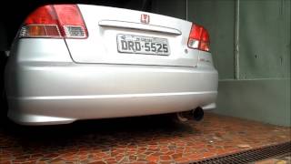 DUB Store  Escapamento Luzian Cannon Honda Civic [upl. by Cahra]