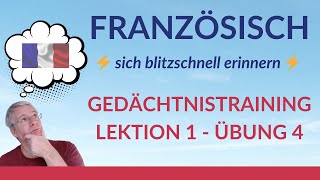 Französisch für Anfänger Gedächtnistraining 14 [upl. by Ybsorc]