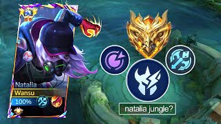 ONE HIT COMBO TOP GLOBAL NATALIA USES JUNGLE SPELL 🔥 NATALIA GAMEPLAY  MLBB [upl. by Odinevneib673]