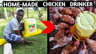 How to Make the BEST Homemade Chicken Drinker or Waterer [upl. by Al]