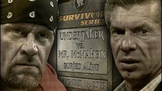 WWE Survivor Series 2003 The Undertaker vs Mr McMahon Buried Alive Match [upl. by Witkin]