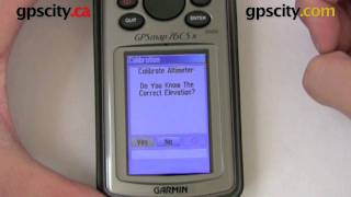 Garmin GPSMAP 76CSx Sensor Calibration  gpscitycom [upl. by Greenes]