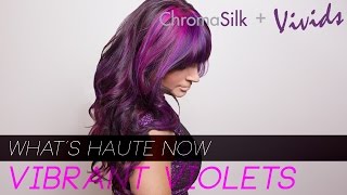 PRAVANA 180  Whats Haute Now  Vibrant Violets Purple Hair Color How To [upl. by Oiruam764]