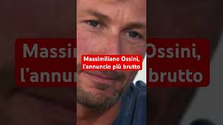 Massimiliano Ossini l’annuncio più brutto [upl. by Ayahsey905]