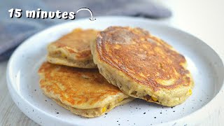 SAVORY PANCAKES I can eat for breakfast lunch or dinner with Topping Ideas [upl. by Waldo]