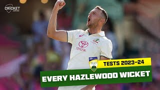 Every wicket Hazlewood tops charts after bumper summer  Best of Summer 202324 [upl. by Ilanos330]