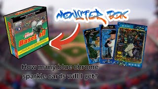 2024 TOPPS HERITAGE MONSTER BOX HUNTING BLUE CHROME SPARKLE CARDS [upl. by Ailaro]