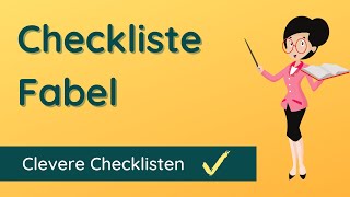 Checkliste ✅ Fabel schreiben Prüfe deine Fabel [upl. by Plante]