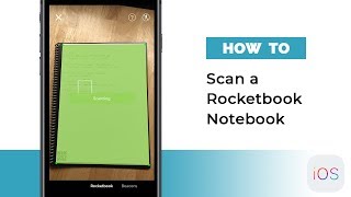 How To Scan a Rocketbook Notebook iOS  Rocketbook Guide [upl. by Anissej]