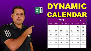 How to Make Dynamic Calendar in Excel [upl. by Yorke]