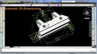 Automatic 3D Modeling amp Automatic 3D Dimensioning an AutoCAD Plugin [upl. by Allayne]