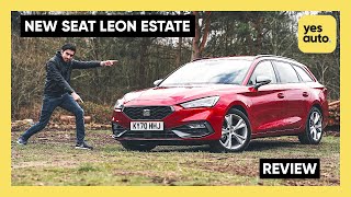 Seat Leon Estate review 2021 see in what ways it beats the VW Golf [upl. by Enitsej]