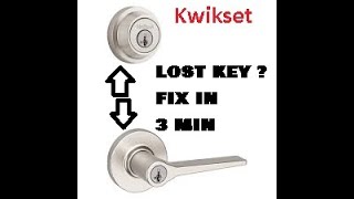 Kwikset Smart lock  lost key  3 Min fix  also How to use the Kwikset Cradle Smart Key Reset Tool [upl. by Aloek]