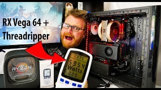 RX Vega 64 and Threadripper Power Draw Testing [upl. by Nihahs48]