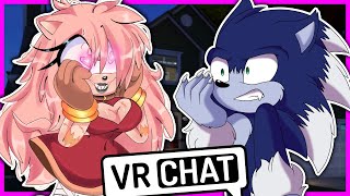 Movie Sonic The Werehog Meets Crazy Amy In VR CHAT [upl. by Raynell19]