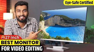 Best Monitor For Editing 2024 👌  Best Monitor 27Inch  HP M27F Unboxing  Monitor Gaming Editing🔥 [upl. by Eidarb]