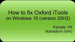 How to fix Oxford iTools part 2  2021 [upl. by Zeph]