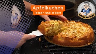 Apfelkuchen locker und lecker [upl. by Leakcim]