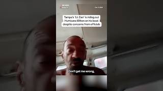 Tampa’s ‘Lt Dan’ is riding out Hurricane Milton on his boat despite concerns from officials [upl. by Dempster]