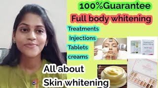 Skin whitening in TamilFull body skin whitening How to make skin whiten permanent solution Tamil [upl. by Thorman]