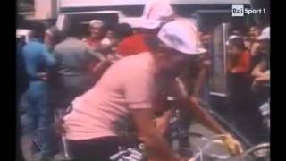 Ciclismo  Giro dItalia 1977  La vittoria di Pollentier [upl. by Arabrab]