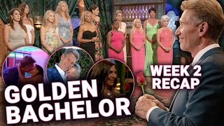 The Golden Bachelor Week 2 Recap Theresa Gets First Date Nancy Gets Group Rose 3 Ladies Sent Home [upl. by Nosyaj958]