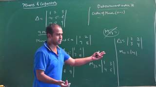 Minors and Cofactors in DeterminantCBSE 12 Maths amp competitive exams NCERT Ex44 intro [upl. by Emse]