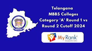 NEET UG MBBS Telangana Round 2 vs Round 1 Score Comparison for Convenor Quota  MyRank [upl. by Ayatnohs]