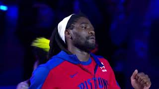 Detroit Pistons 202425 NBA Season Opener Intro  Starting Lineup Intro [upl. by Annahsar]