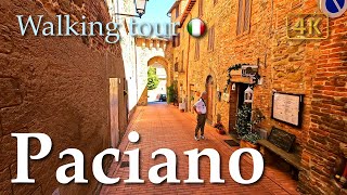 Paciano Umbria Italy【Walking Tour】History in Subtitles  4K [upl. by Cagle863]