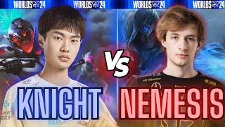 BLG KNIGHT VS NEMESIS 😱  EUW SOLOQ  WORLDS 2024 [upl. by Tench908]