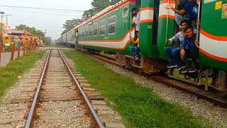 Part 2 Bangladesh Train no copyright free video Bangladesh Railway jayantika Express [upl. by Drofniw]