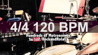 🔴 120 BPM Pop Percusion Metronome [upl. by Sibeal]