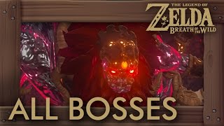 Zelda Breath of the Wild  All Bosses [upl. by Ativoj695]