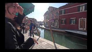 Burano Island Italy Walking Burano Lace Making Lunch 2023 [upl. by Anitnemelc798]