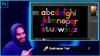 30 PHOTOSHOP EyeDropper Tool Use Hindi में photoshop [upl. by Nytsua288]