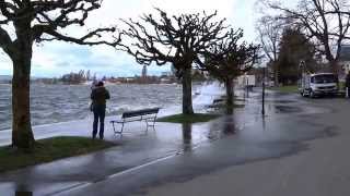 Storm on Lake Zug Switzerland [upl. by Okeim]