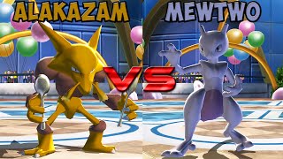 Pokemon battle revolution  Alakazam vs Mewtwo [upl. by Eirased]