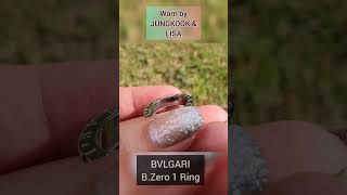 LUXURY DESIGNER JEWELRY HAUL BVLGARI BZero 1 Ring in White Gold worn by BTS Jungkook amp Lisa shorts [upl. by Anirbus]